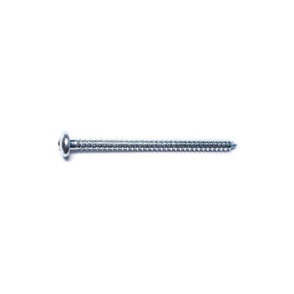 Midwest Fastener Sheet Metal Screw, #14 x 3-1/2 in, Zinc Plated Steel Pan Head Phillips Drive, 100 PK 50865 - main